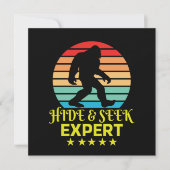 Verberg en zoek expert Bigfoot Grappig Kaart (Voorkant)
