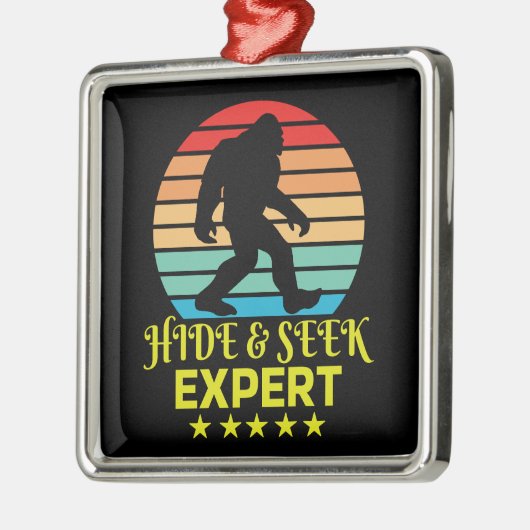 Verberg en zoek expert Bigfoot Grappig Metalen Ornament (Links)