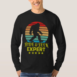 Verberg en zoek expert Bigfoot Grappig T-shirt