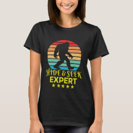 Verberg en zoek expert Bigfoot Grappig T-shirt