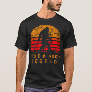 Verberg en zoek kampioen Bigfoot is echt grappig Y T-shirt