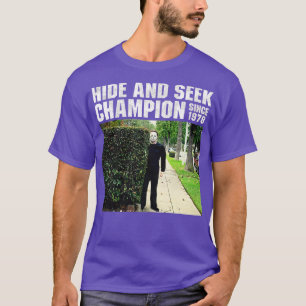 Verberg en zoek kampioen sinds 1978Myers T-shirt