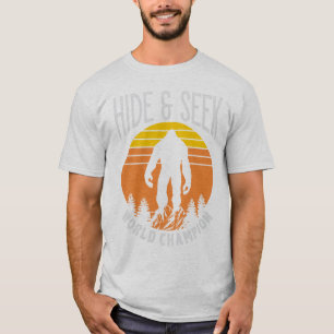 Verberg en zoek wereldkampioen Bigfoot T-shirt