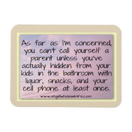 Verberg je in de badkamermagneet magneet