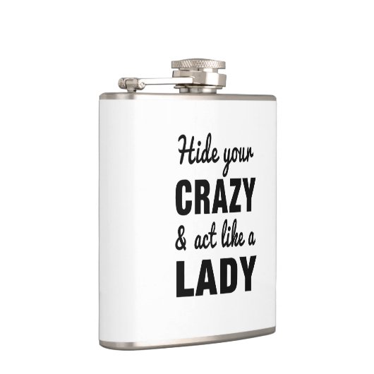 Verberg je lui en doe alsof je een dame bent heupfles (Rechts)