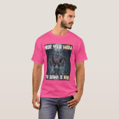 Verberg je moeder Sigma Funny Alpha Weerwolf Wolf T-shirt (Voorkant volledig)