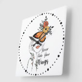 Verberg nooit je vleugels vierkante klok (Hoek)