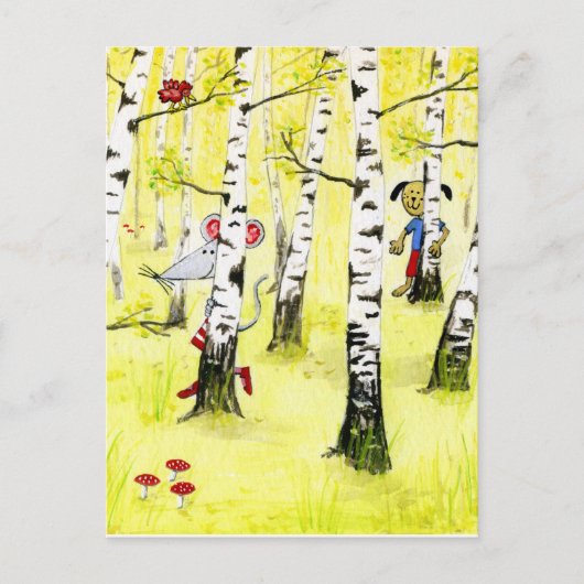 Verbergen en zoeken briefkaart (Voorkant)