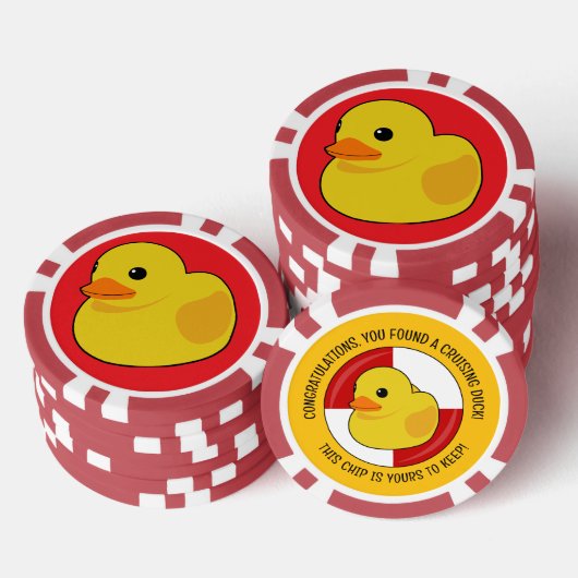 Verbergen en zoeken Cruise Rubber Duck Souvenir Poker Chips (Opstapeling)