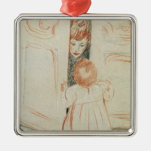 Verbergen en zoeken metalen ornament (Voorkant)