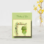 Verbergen in het Ivy-Wenskaart Kaart (Gele Bloem)