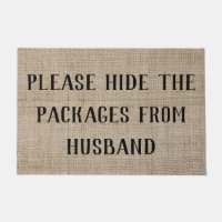 Verbergen pakketten van Husband Funny