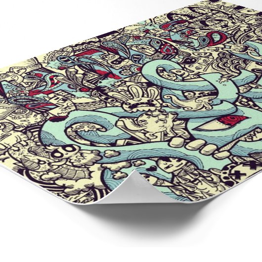 Verbergen! Pop Art Poster! Poster (Hoek)