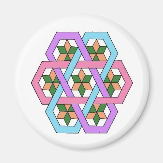 Verbergen Sterren Rangoli Magneet (Voorkant)