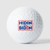 Verbergen van Biden, grappige anti Biden Golfballen (Voorkant)