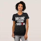 Verbergen van Biden Politieke Humor Pro Trump Fun  T-shirt (Voorkant volledig)