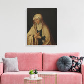 Verbesmeerde Mary (door Lucas van Leyden) Canvas Afdruk (Insitu (Woonkamer))