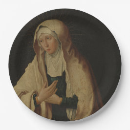 Verbesmeerde Mary (door Lucas van Leyden) Papieren Bordje