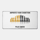 Verbeter je cognitie Speel Schaakadvies Schaakset Bureaumat (Voorkant)