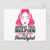 Verbeter je eigen aanbiedingen Een Haarstylist bek Briefkaart (Voorkant)
