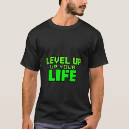 "Verbeter je leven – Gamer Quote Pixel Design" T-shirt