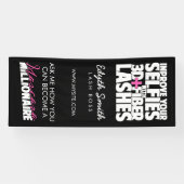 Verbeter je selfies met 3d + Fibre Lashes Spandoek (Horizontaal)