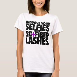 Verbeter je selfies met 3d + Fibre Lashes T-shirt