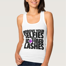 Verbeter je selfies met 3d + Fibre Lashes Tanktop