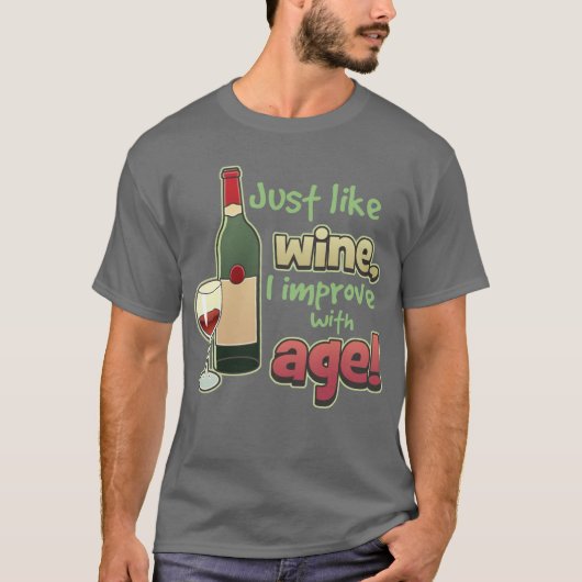 Verbeter met de donkere T-shirt van de leeftijd (Voorkant)