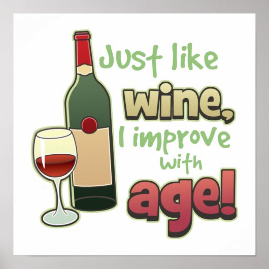 Verbeter met leeftijdsafdrukken poster (Voorkant)