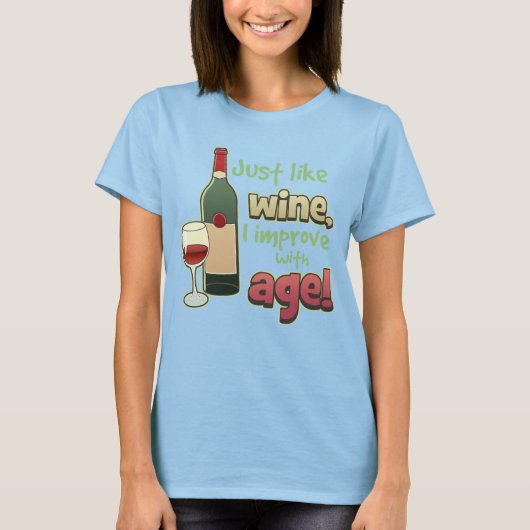 Verbeter met leeftijdsdames Ringer Tee Shirt (Voorkant)