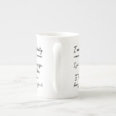 Verbeter uw grammatica zwart-wit niet stilletjes porselein kop (Achterkant)