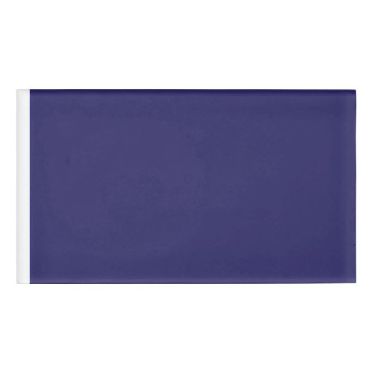 Verbeter uw interieur met een stijlvol blauw naambadge (Voorkant)