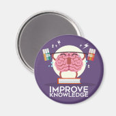 Verbeter uw kennis magneet (Voorkant / Achterkant)