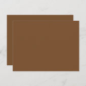 Verbeter uw ontwerp met een bruine achtergrond briefkaart (Voorkant / Achterkant)