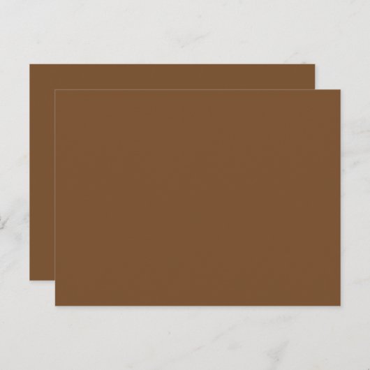 Verbeter uw ontwerp met een bruine achtergrond briefkaart (Voorkant / Achterkant)