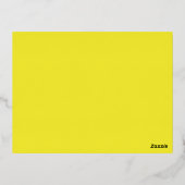 Verbeter uw ontwerp met gele achtergrond folie feestdagen briefkaart (Achterkant)