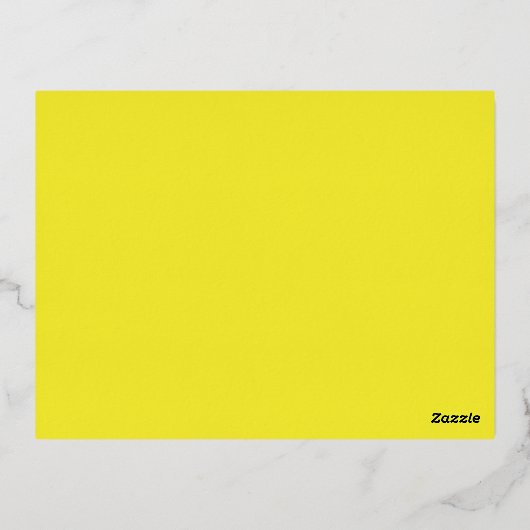 Verbeter uw ontwerp met gele achtergrond folie feestdagen briefkaart (Achterkant)