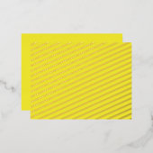 Verbeter uw ontwerp met gele achtergrond folie feestdagen briefkaart (Voorkant / Achterkant)