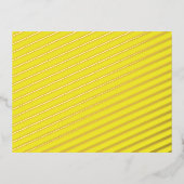 Verbeter uw ontwerp met gele achtergrond folie feestdagen briefkaart (Voorkant)