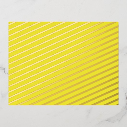 Verbeter uw ontwerp met gele achtergrond folie feestdagen briefkaart (Voorkant)