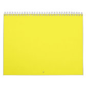 Verbeter uw ontwerp met gele achtergrond kalender (Hoes)