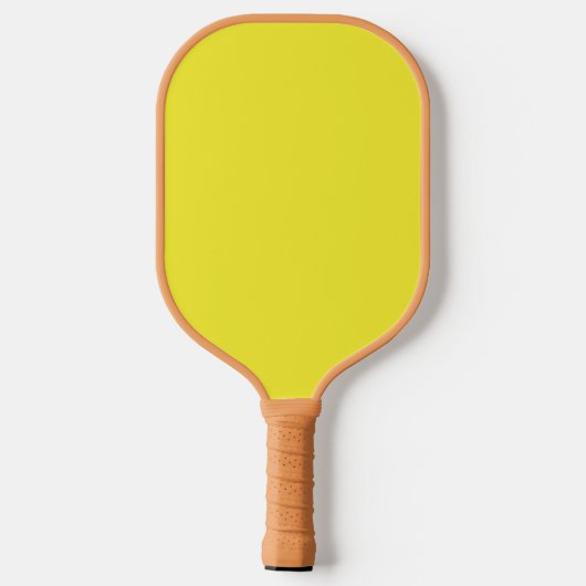 Verbeter uw ontwerp met gele achtergrond pickleball paddle (Achterkant)