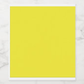 Verbeter uw ontwerp met gele achtergrond wijn etiket (Enkel label)