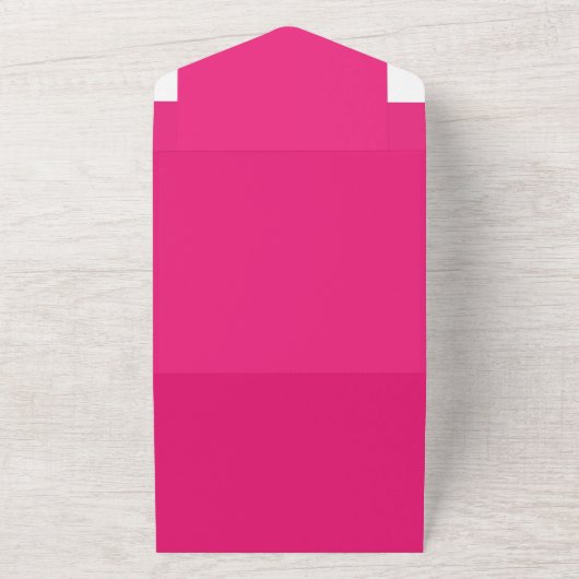 Verbeter uw ontwerp met roze achtergrond all in one uitnodiging (Buitenkant)