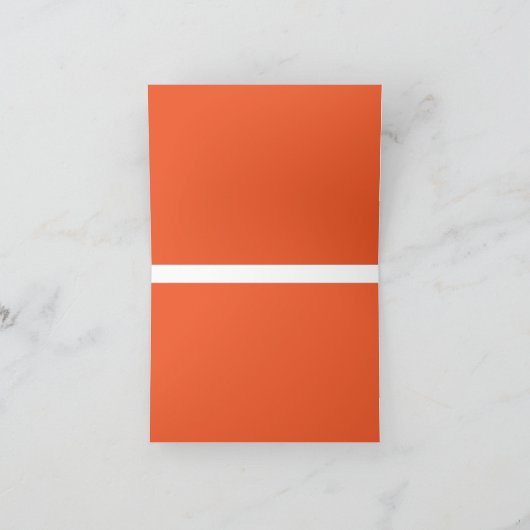 Verbeter uw ruimte met een opvallend Sinaasappel Bedankkaart (Binnen)