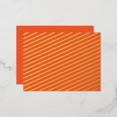 Verbeter uw ruimte met een opvallend Sinaasappel Folie Feestdagen Briefkaart (Voorkant / Achterkant)