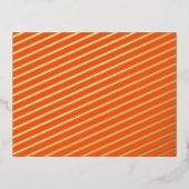 Verbeter uw ruimte met een opvallend Sinaasappel Folie Feestdagen Briefkaart (Voorkant)