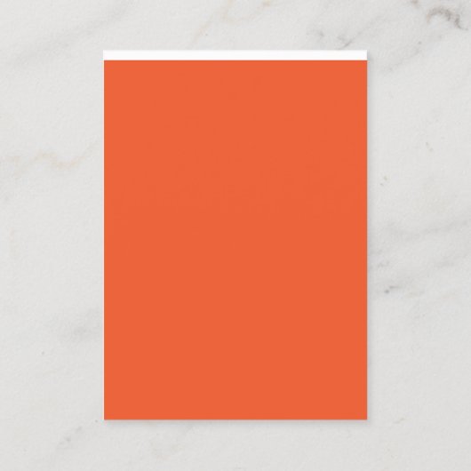 Verbeter uw ruimte met een opvallend Sinaasappel Visitekaartje (Achterkant)