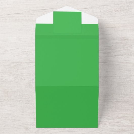 Verbeter uw website met een groene achtergrond all in one uitnodiging (Buitenkant)